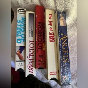 Health, fitness & wellness VHS tapes - five tapes $20